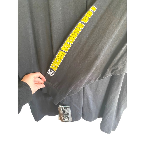 NHL LA Kings Black and Yellow Long Sleeve Tee Men’s Big and Tall 6x - Picture 6 of 8